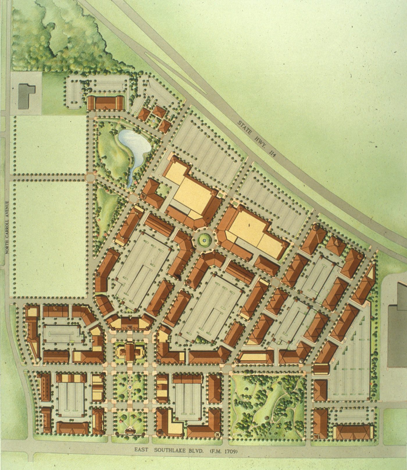 Original Southlake Town Square Master Plan
