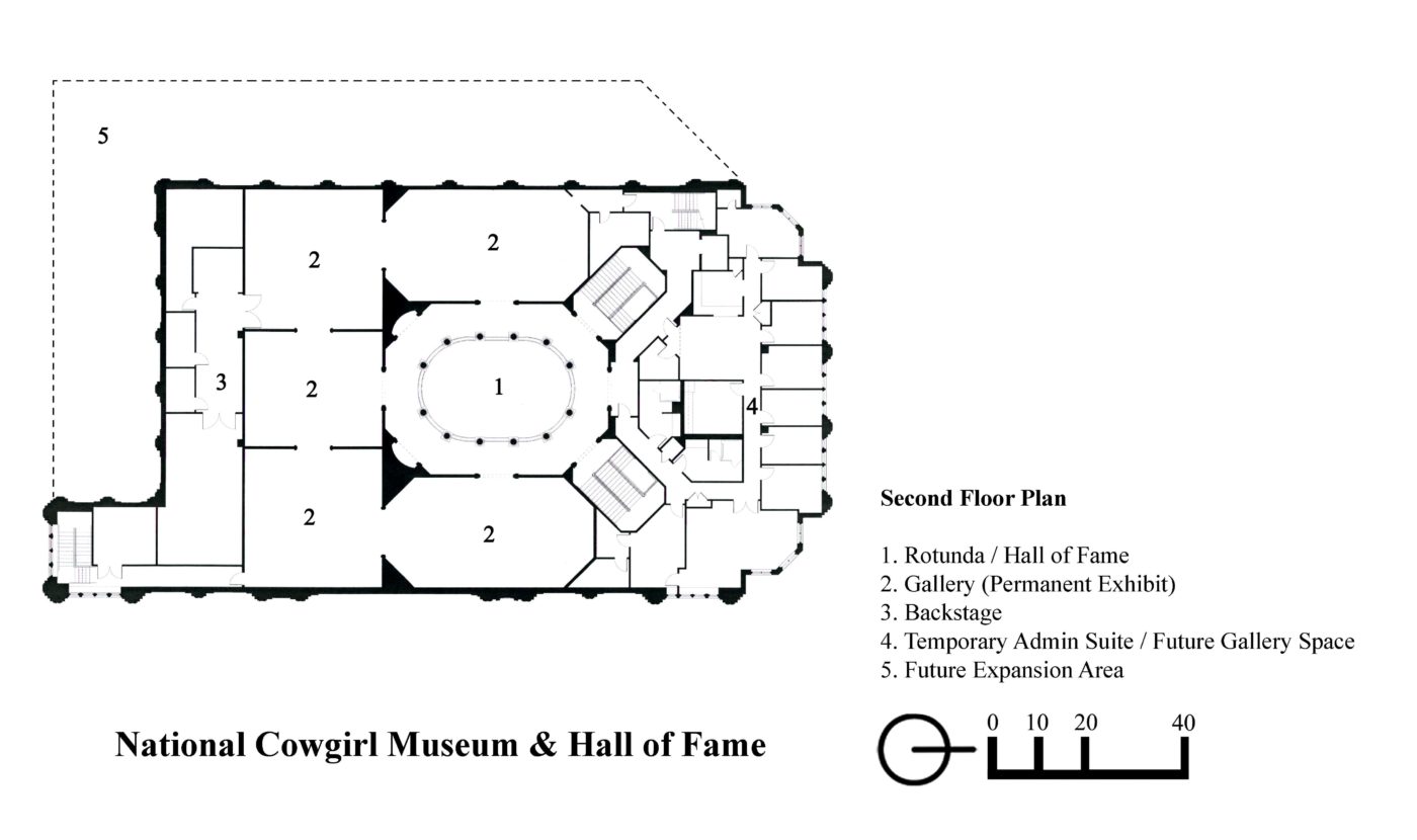 National Cowgirl Museum - Second Floor Plan