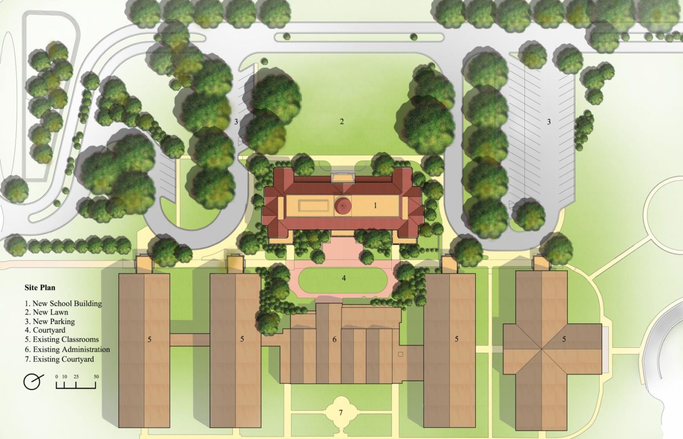 Spartanburg Day School Site Plan