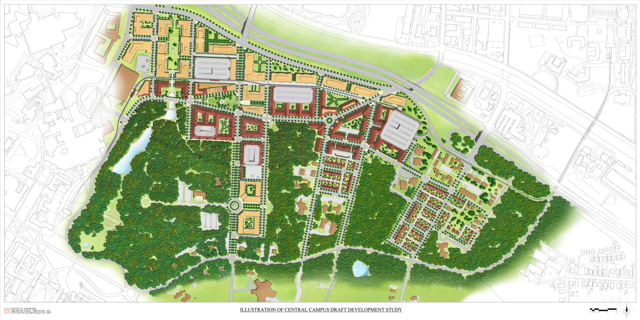 Duke Central Campus Master Plan David M Schwarz Architects Inc 
